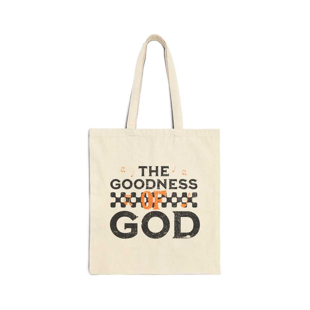 The Goodness of God Canvas Tote - Inspirational Christian Faith Grocery Bag