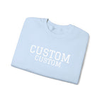Embroidered Custom Vintage-Style Crewneck Sweatshirt
