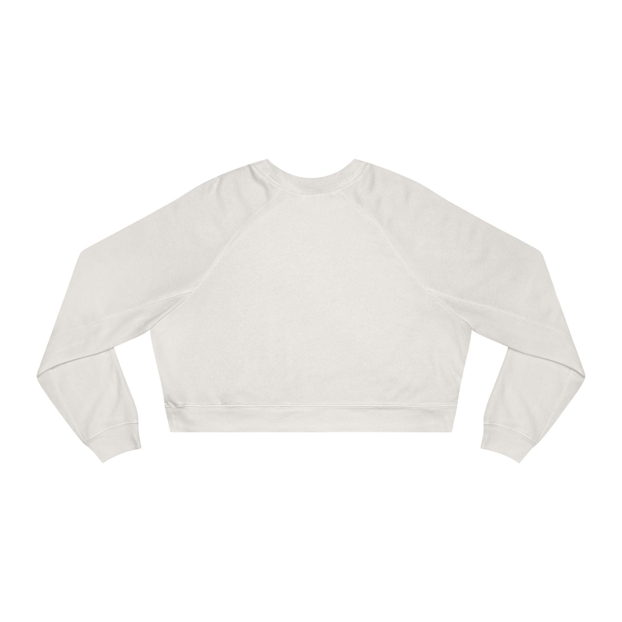 Cropped Pullover — Minimal Gold Moon, Star & Planet Graphic