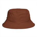 Brown Bucket Hat with Colorful Caterpillar Graphic