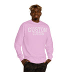 Custom Text Crewneck Sweatshirt — Personalized College-Style Pullover