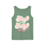 Comfort Colors Stay Salty Tank Top — Retro Pastel Beachy Graphic Matthew 5:13 Tank