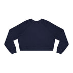 Cropped Pullover — Minimal Gold Moon, Star & Planet Graphic