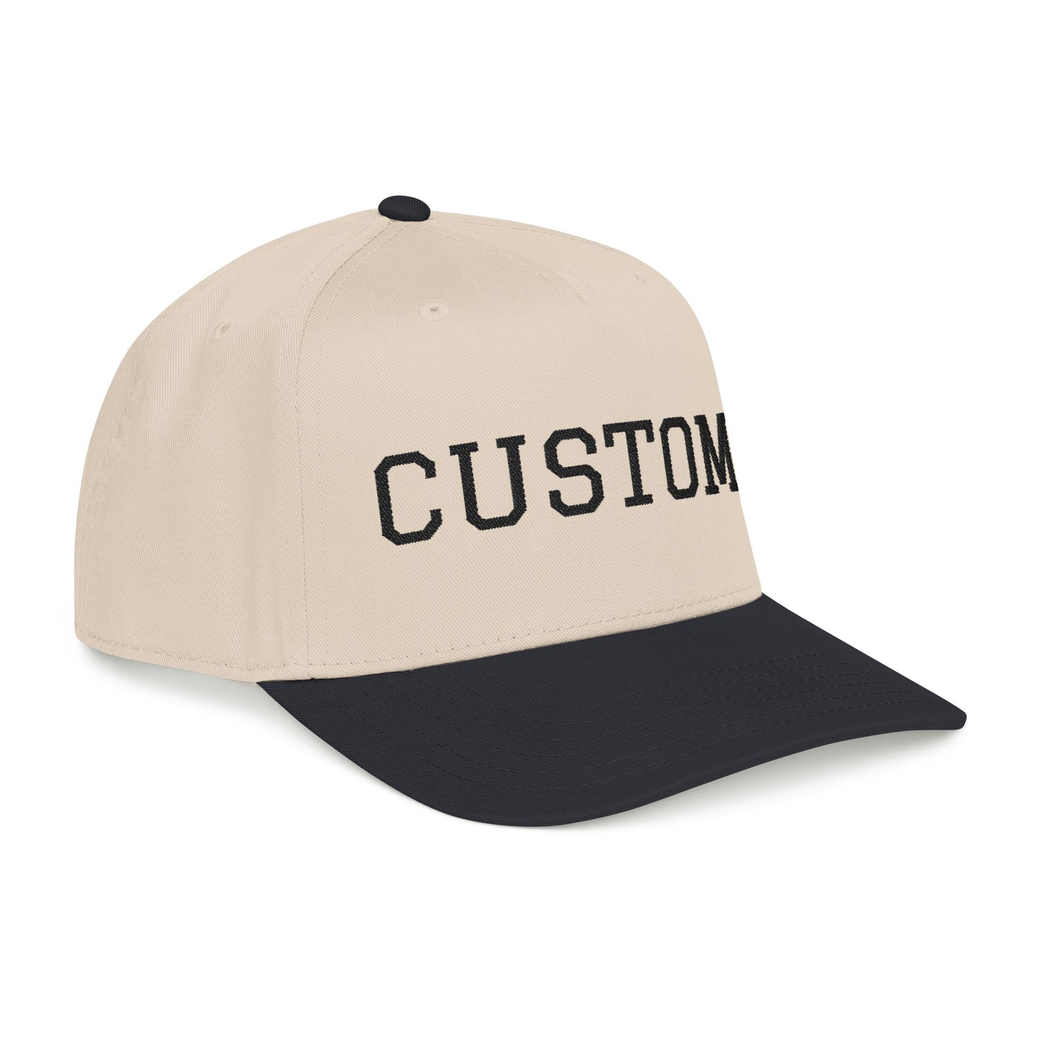 Custom Baseball Cap Two Toned Mid Profile Baseball Cap