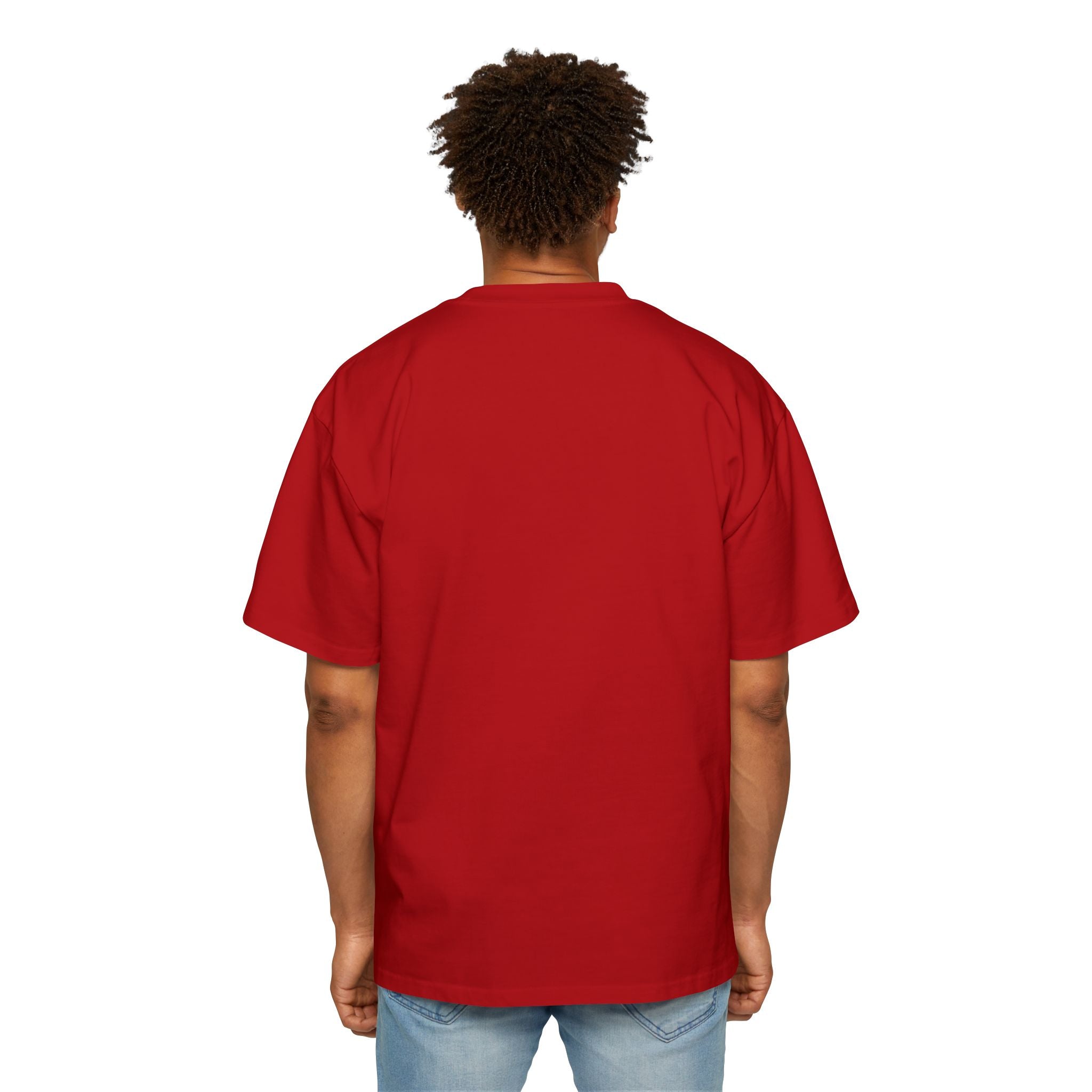 Custom T-Shirt - Custom Text Oversized Tee — Men's Personalized White T-Shirt