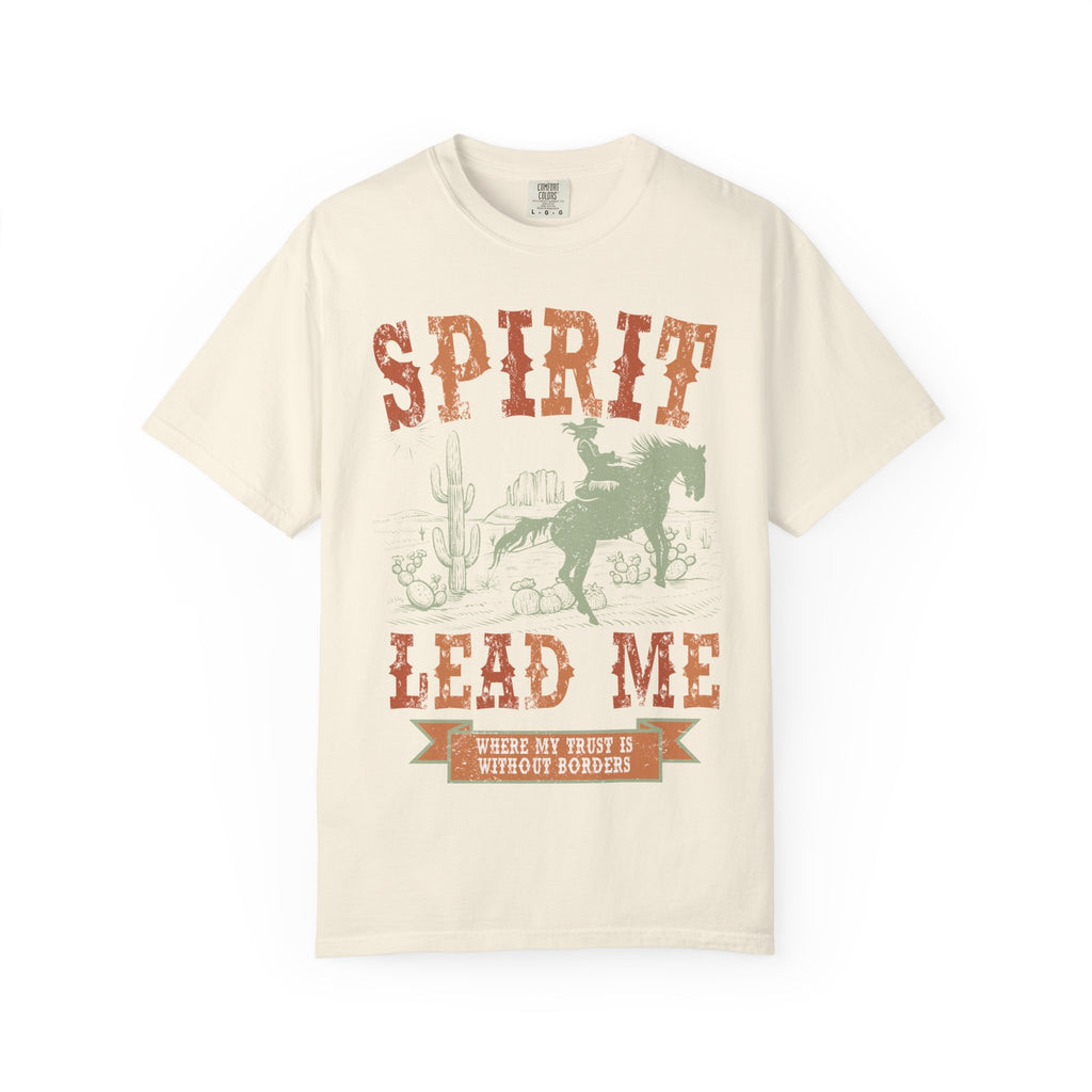 Spirit Lead Me Cowboy Graphic T-Shirt — Western Rodeo Vintage Tee