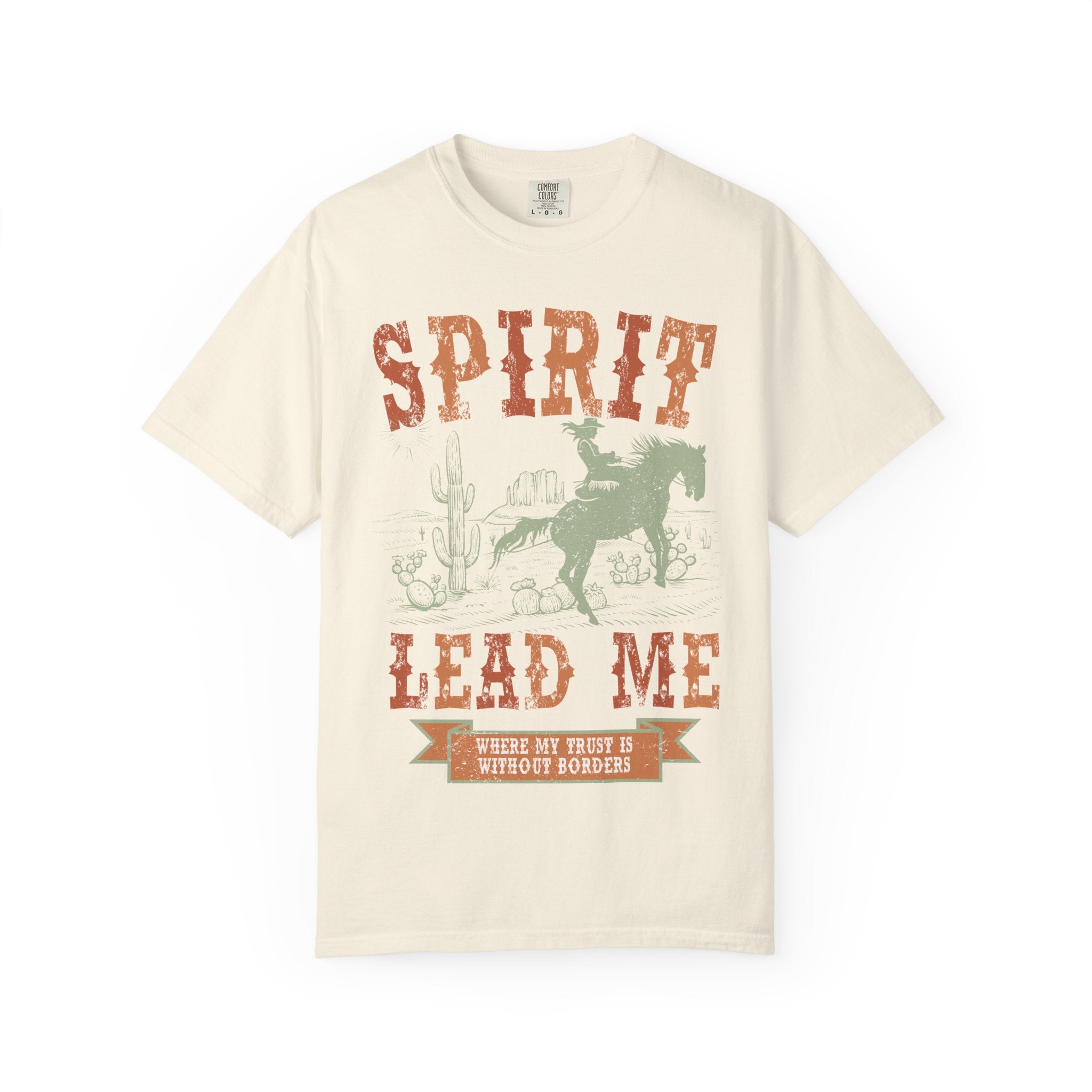 Spirit Lead Me Cowboy Graphic T-Shirt — Western Rodeo Vintage Tee