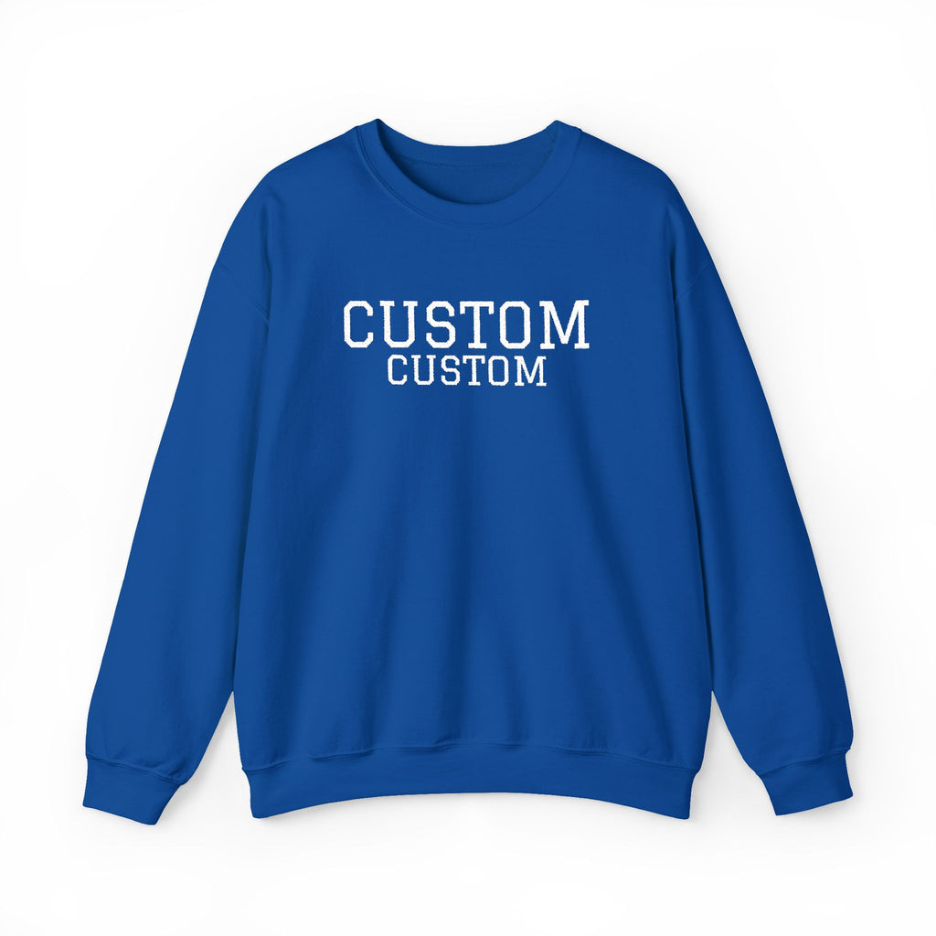 Embroidered Custom Vintage-Style Crewneck Sweatshirt