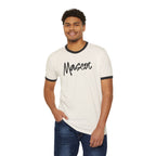 Custom Mascot Ringer T-Shirt — Vintage Script Logo Tee