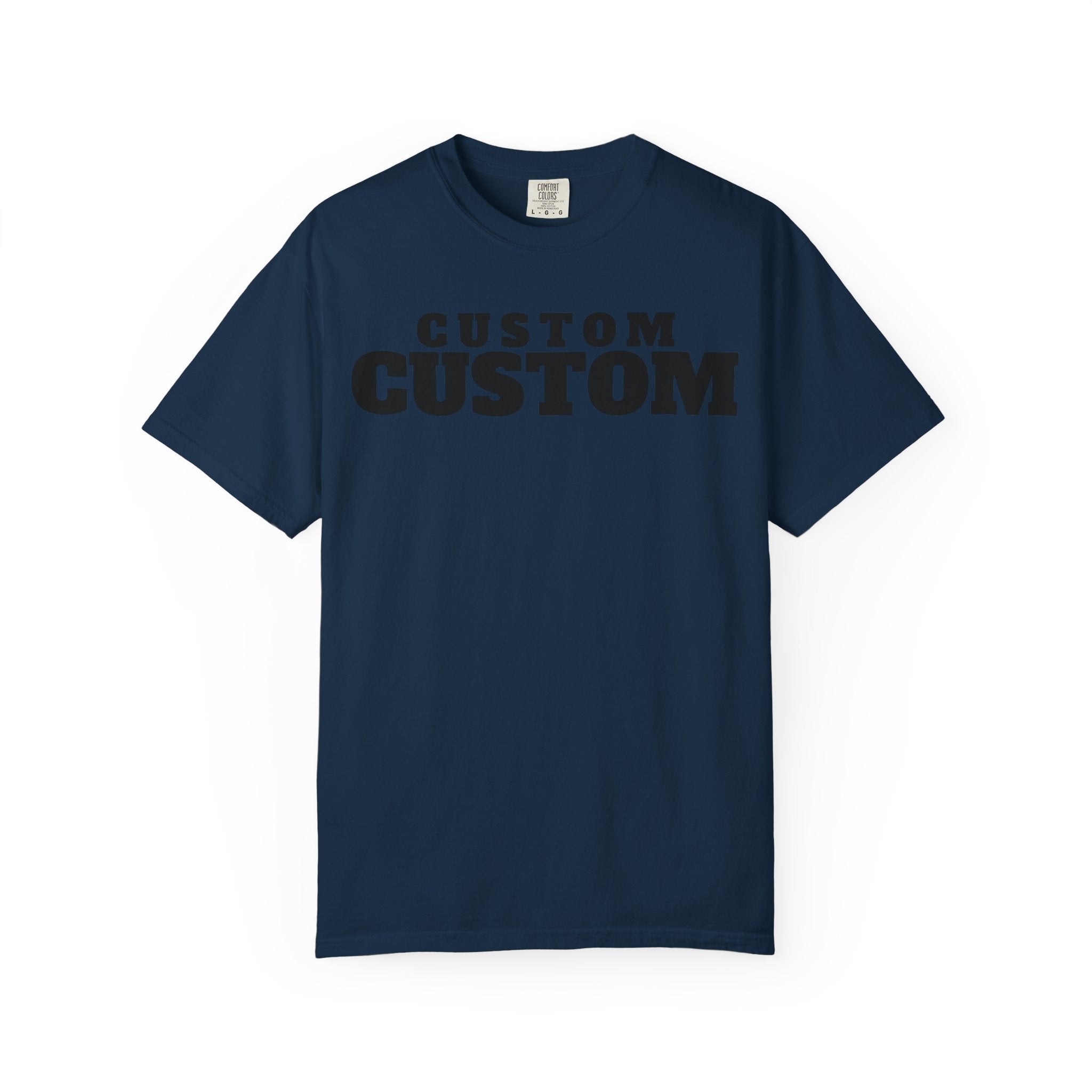 Custom Text T-Shirt — Personalized Bold Logo Tee
