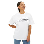Custom T-Shirt - CUSTOM Foundation Minimalist Tee — Customizable "Your Text Here" Boxy T-Shirt
