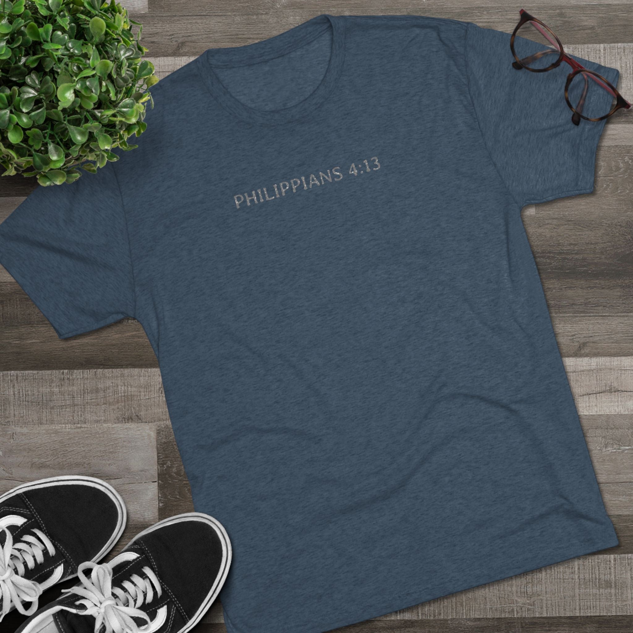 Christian Faith Crew Tee — "I Can Do All Things Through Christ Who Strengthens Me"