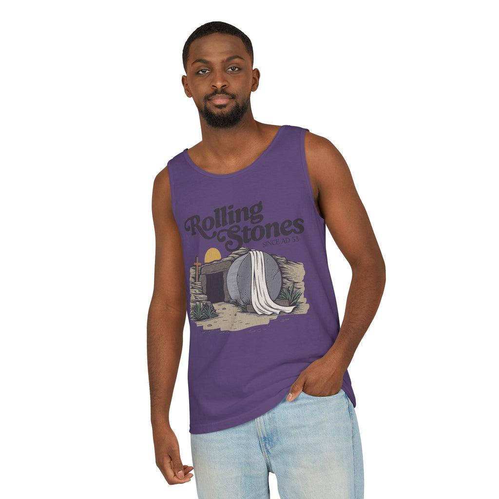 Rolling Stones Oversized Tank Top — Comfort Colors Garment-Dyed