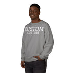 Custom Crewneck Sweatshirt — Vintage Garment-Dyed Comfort