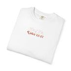 Comfort Colors Oversized T‑Shirt — "Consider the Lilies" Luke Scripture Design