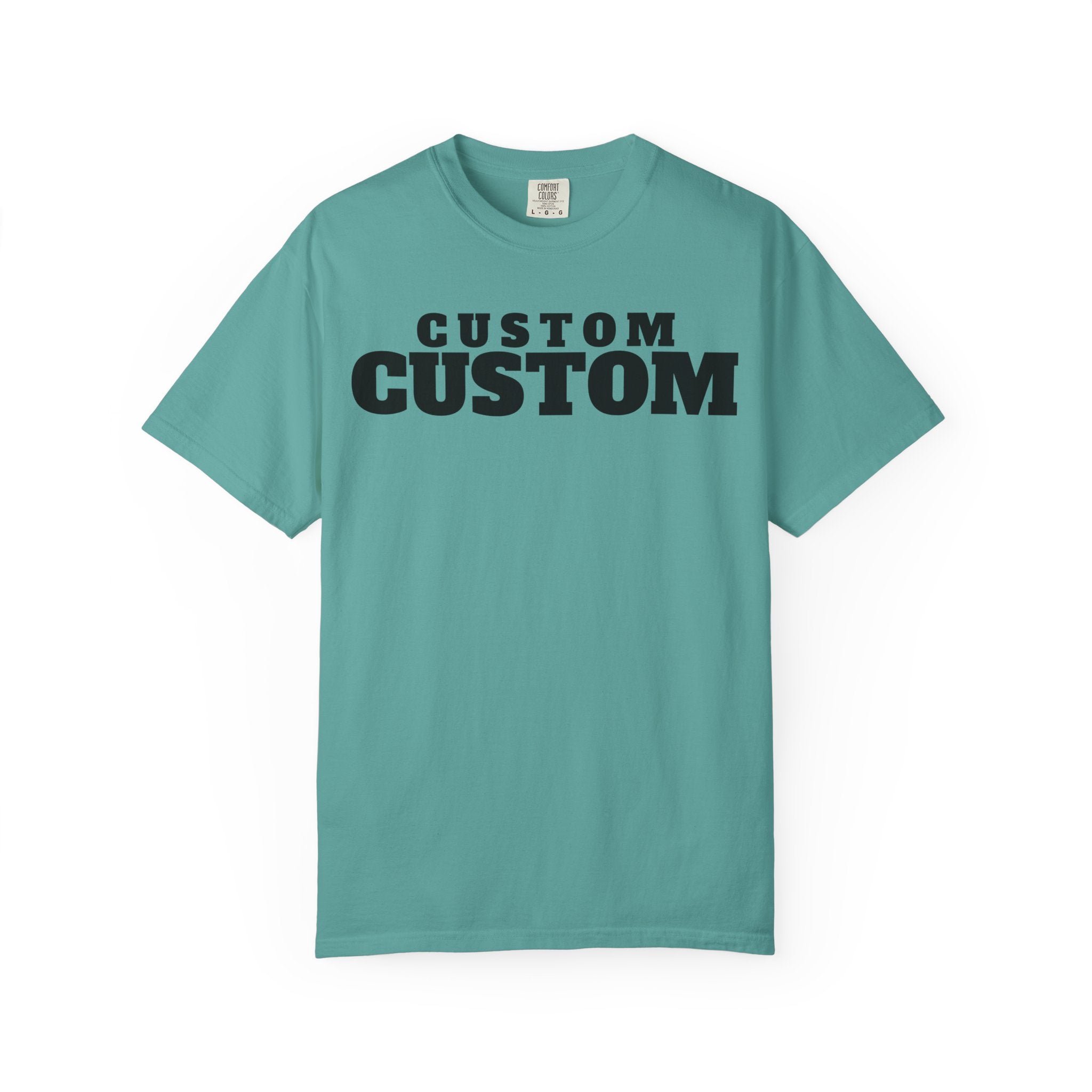 Custom Text T-Shirt — Personalized Bold Logo Tee