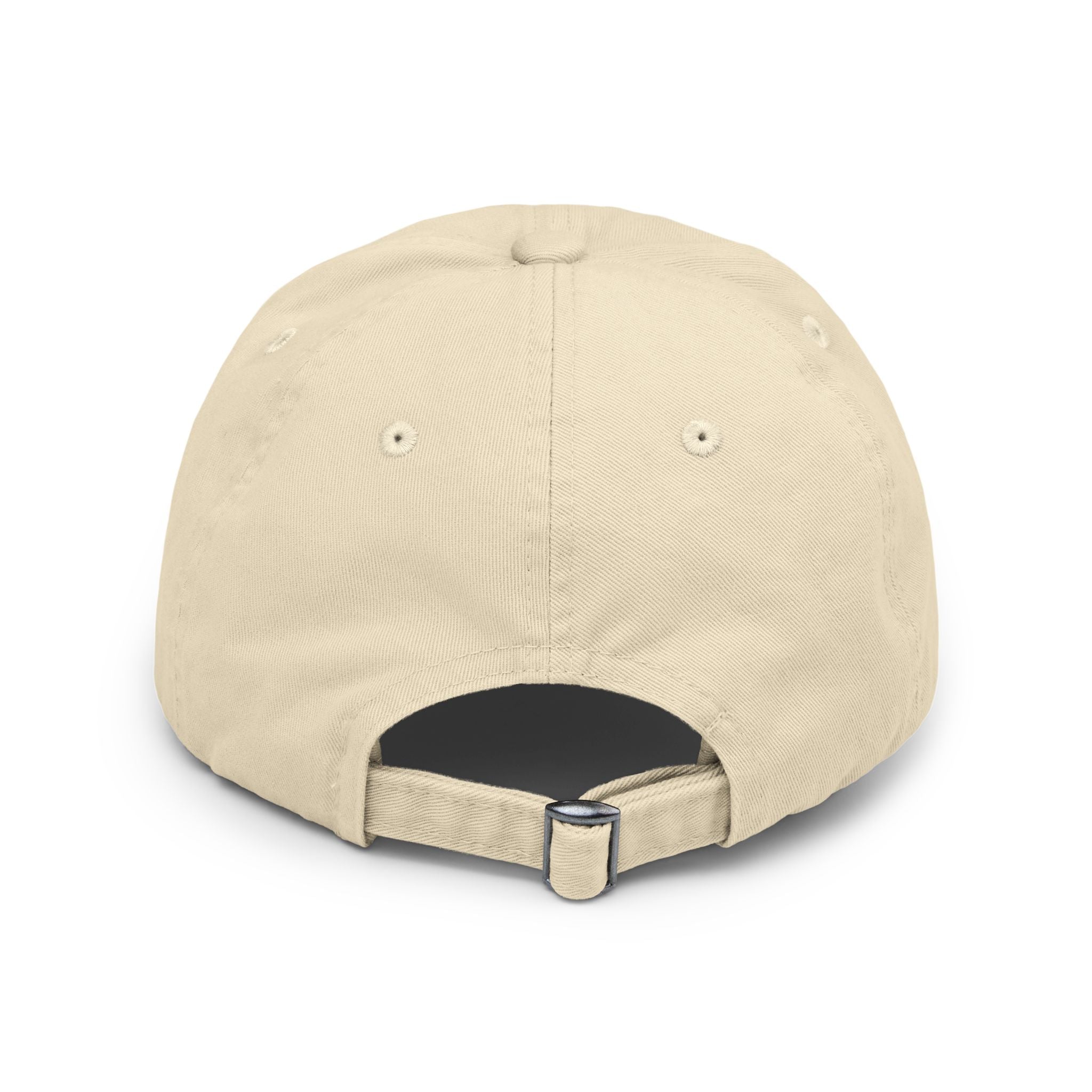 Distressed Cap • Watercolor Caterpillar on Apple Hat — Cute Kids & Adult Storybook Baseball Cap