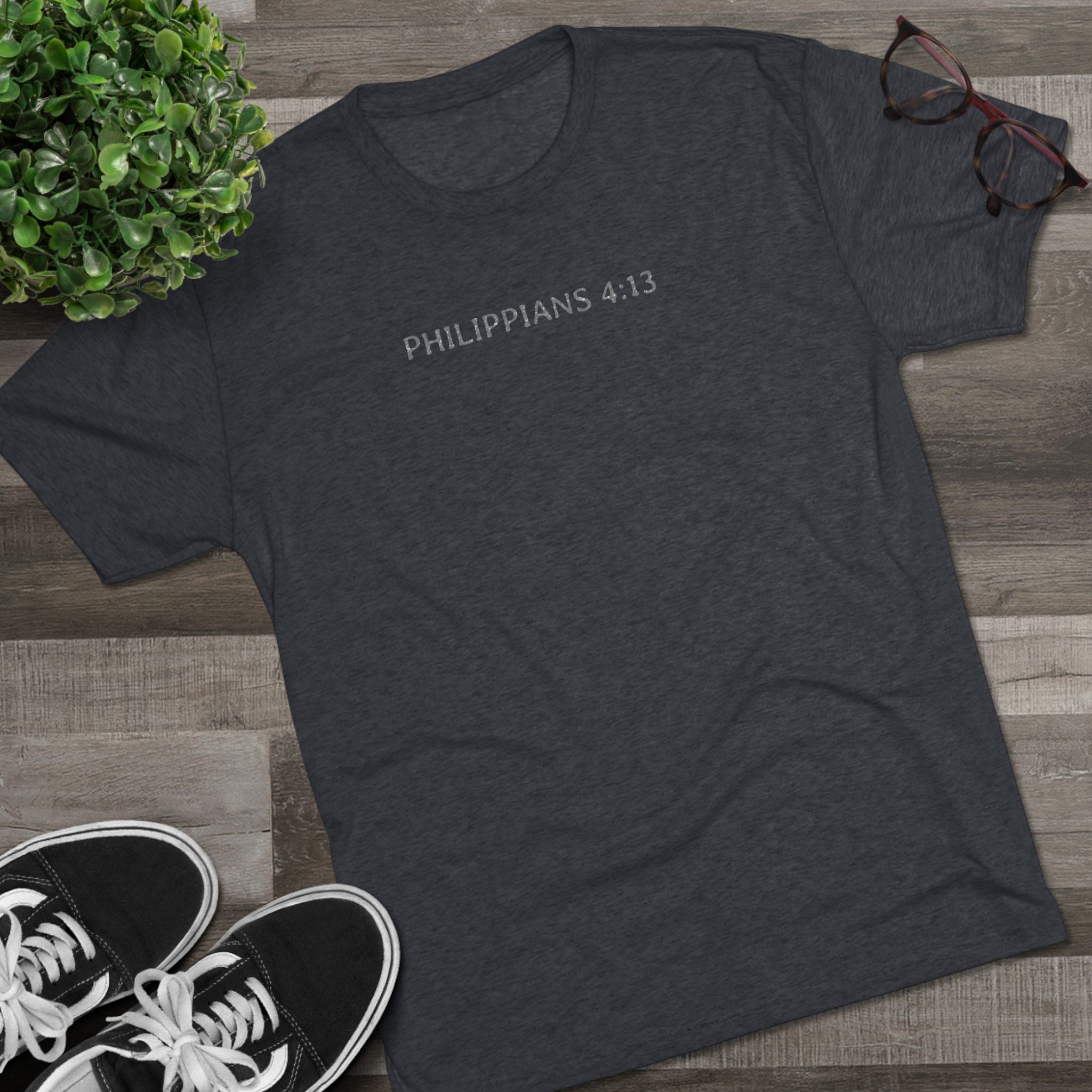 Christian Faith Crew Tee — "I Can Do All Things Through Christ Who Strengthens Me"