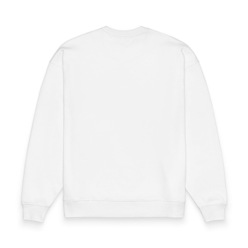 Custom Text Oversized Sweatshirt — Minimal Organic Crewneck