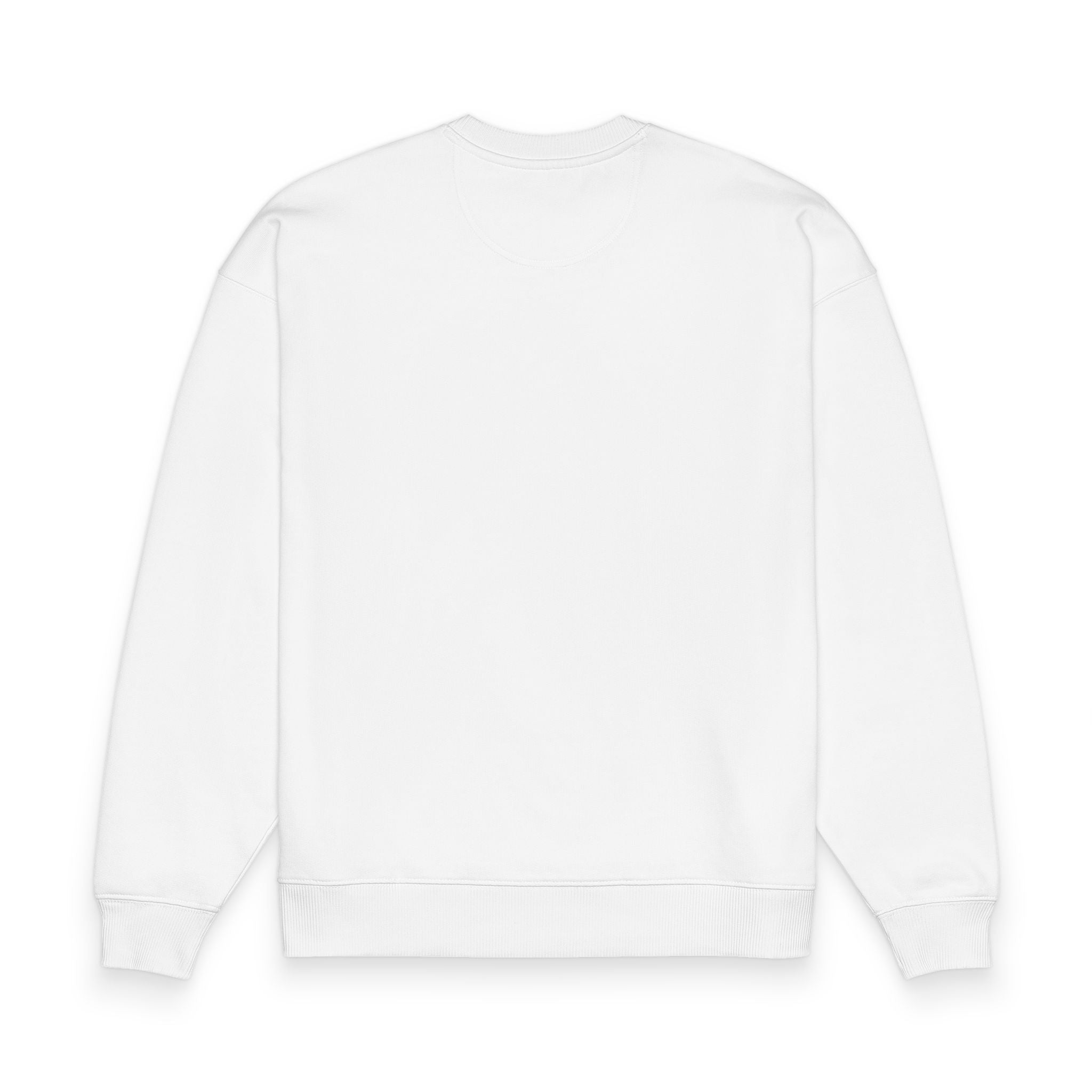 Custom Text Oversized Sweatshirt — Minimal Organic Crewneck
