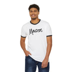 Custom Mascot Ringer T-Shirt — Vintage Script Logo Tee