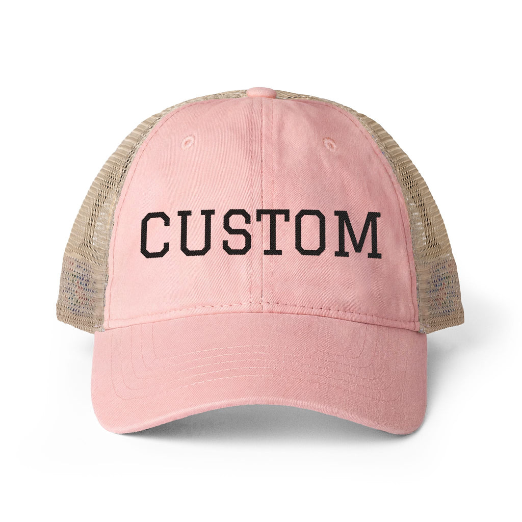 Custom Women's Hat  Washed Mesh-Back Cap Fun Patterns