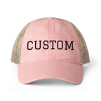 Custom Women's Hat  Washed Mesh-Back Cap Fun Patterns