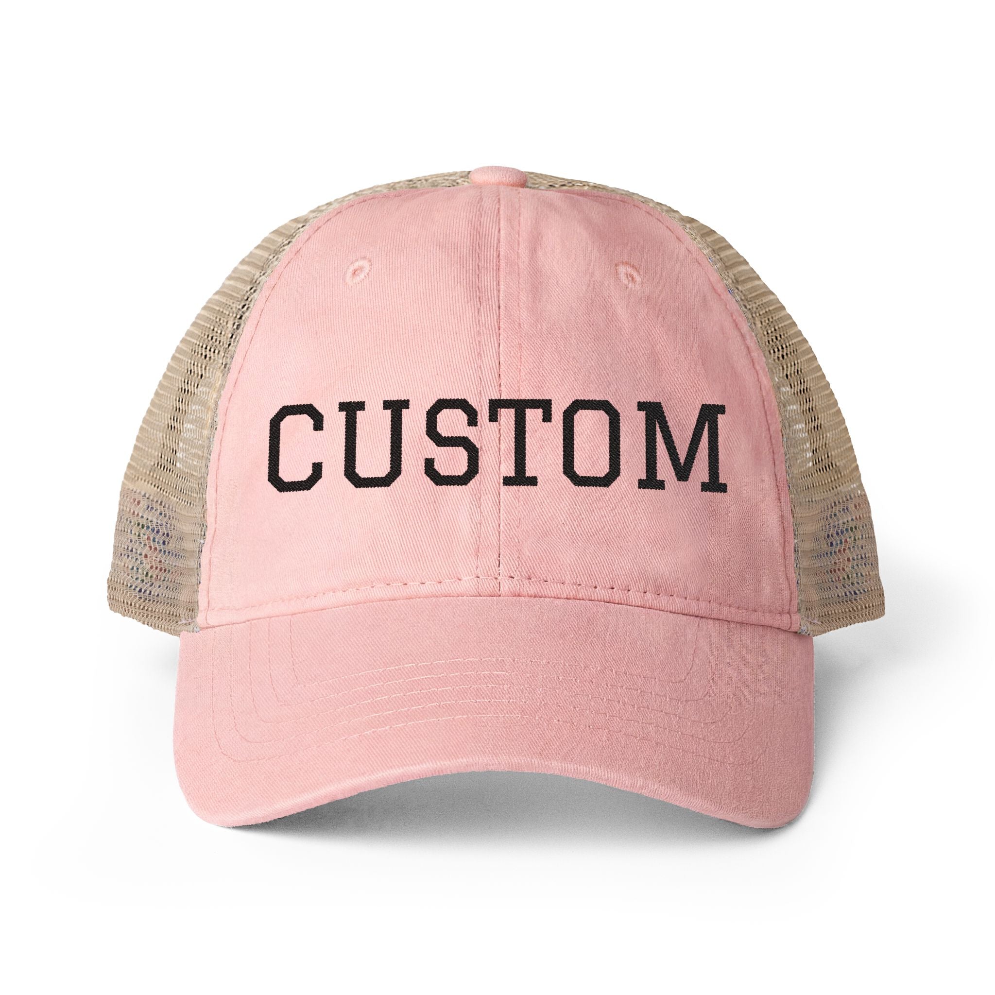 Custom Women's Hat  Washed Mesh-Back Cap Fun Patterns