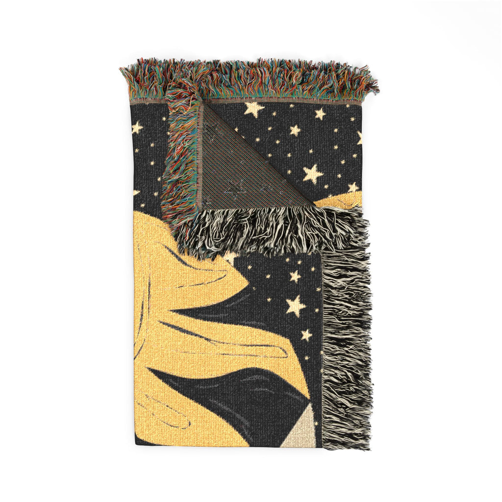 Woven Blanket — Sun and Moon Celestial Throw Blanket