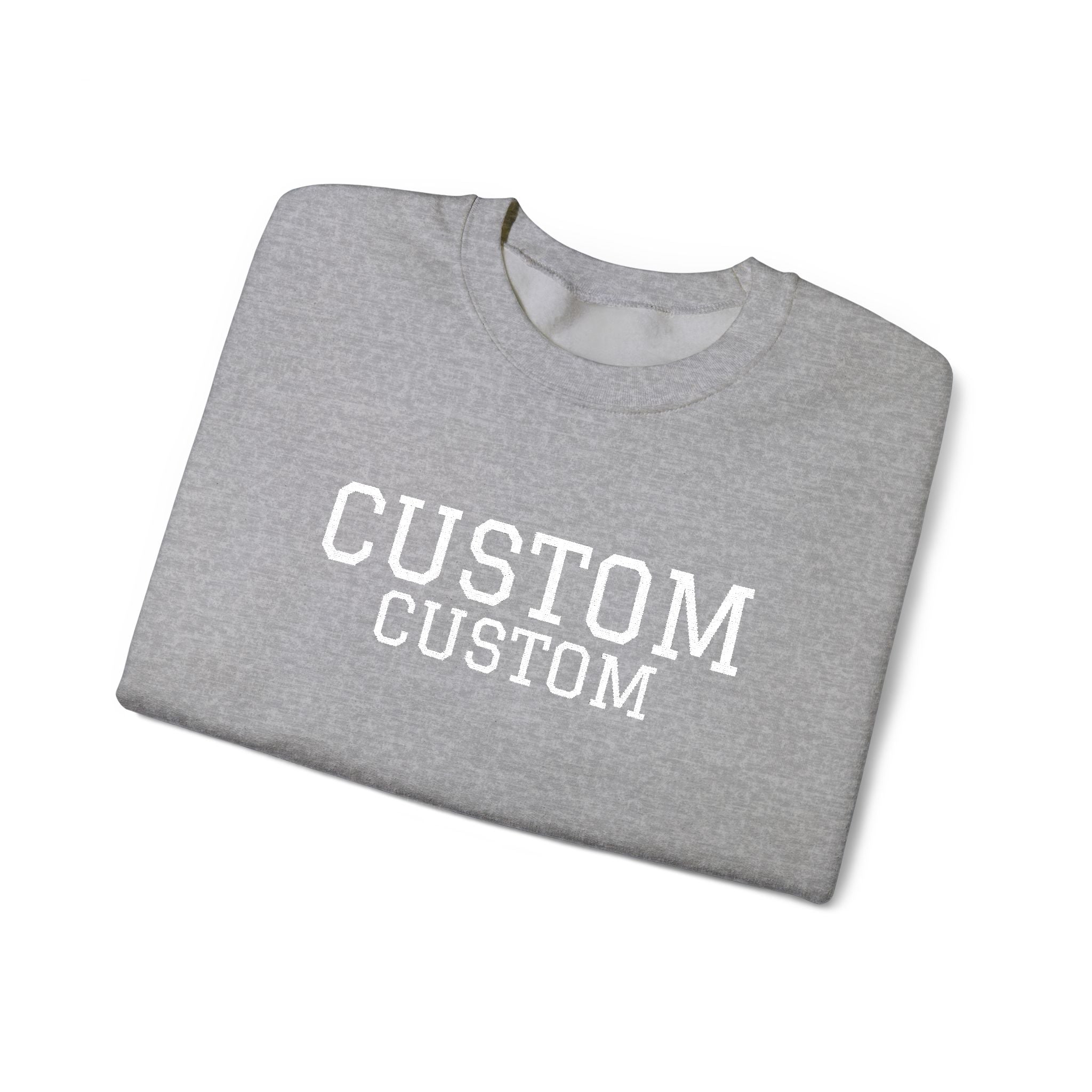 Embroidered Custom Vintage-Style Crewneck Sweatshirt