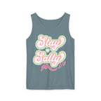 Comfort Colors Stay Salty Tank Top — Retro Pastel Beachy Graphic Matthew 5:13 Tank