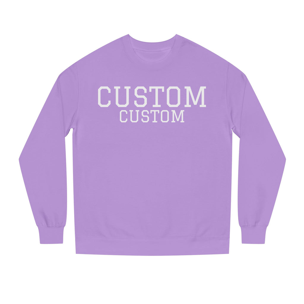 Custom Text Crewneck Sweatshirt — Personalized College-Style Pullover
