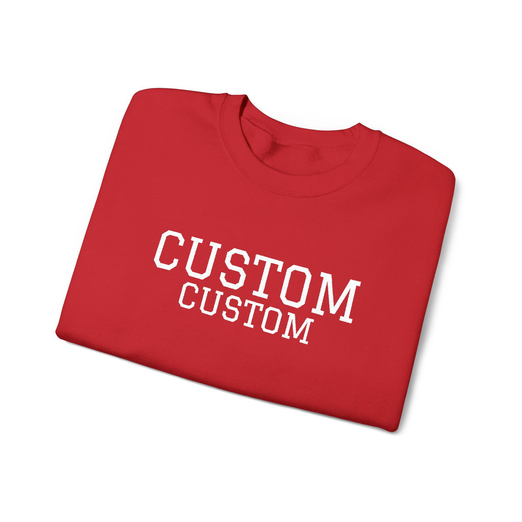 Embroidered Custom Vintage-Style Crewneck Sweatshirt