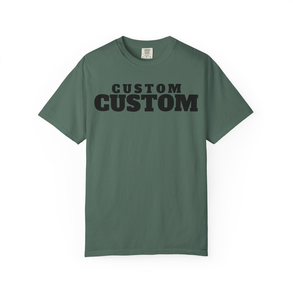 Custom Text T-Shirt — Personalized Bold Logo Tee