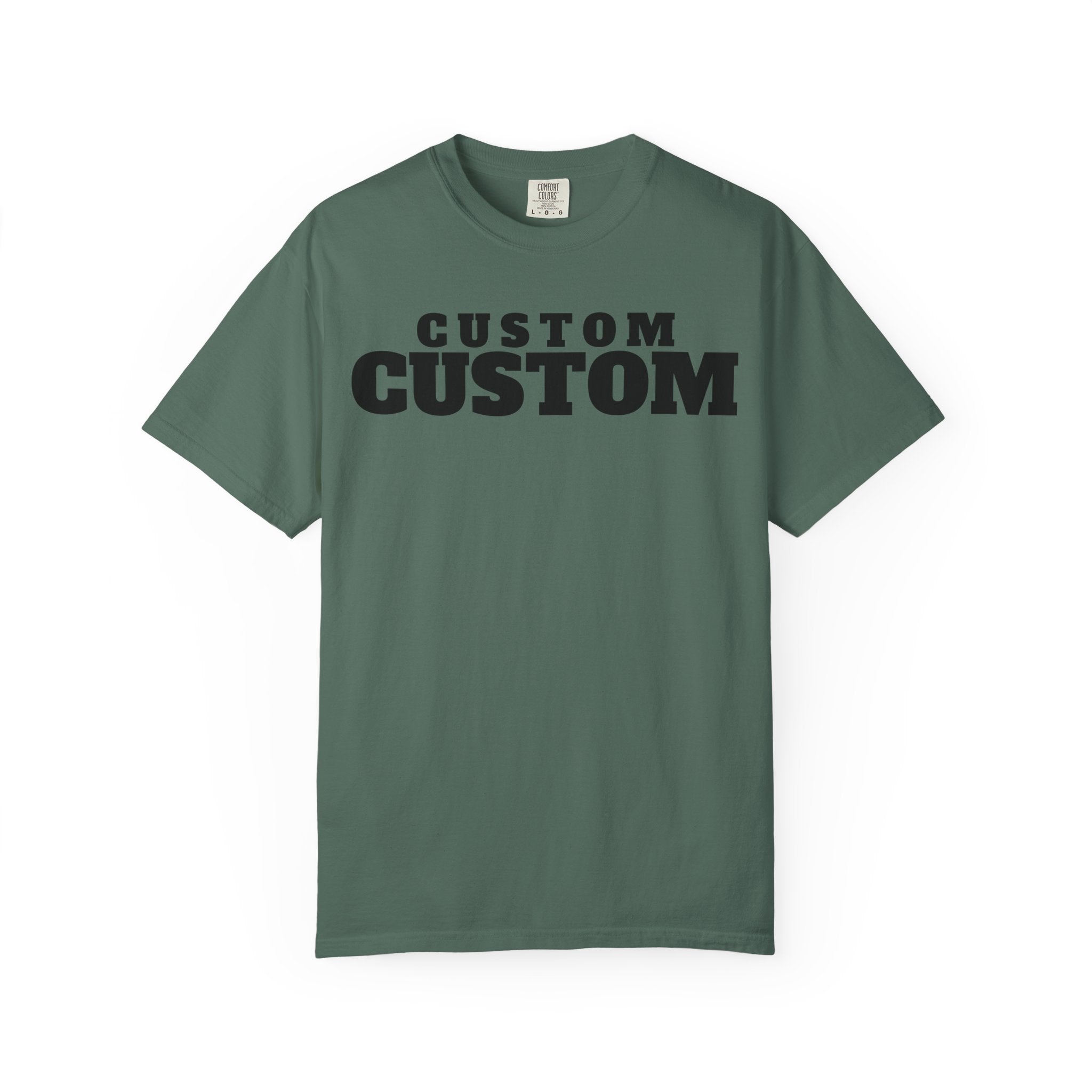 Custom Text T-Shirt — Personalized Bold Logo Tee