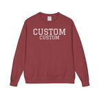 Custom Crewneck Sweatshirt — Vintage Garment-Dyed Comfort
