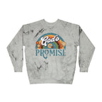 God's Promise Retro Rainbow Comfort Colors Crewneck Sweatshirt