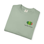 Custom Teacher Gift Caterpillar Garden T-Shirt — Colorful Children’s Storybook Graphic Tee
