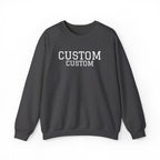 Embroidered Custom Vintage-Style Crewneck Sweatshirt