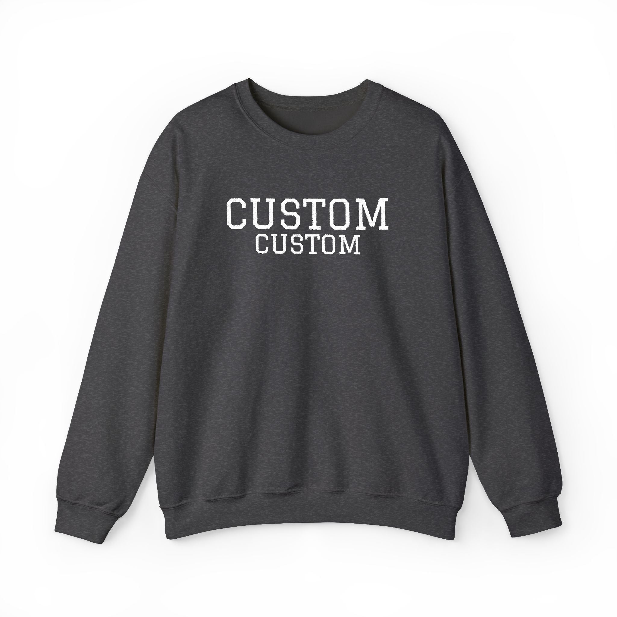 Embroidered Custom Vintage-Style Crewneck Sweatshirt