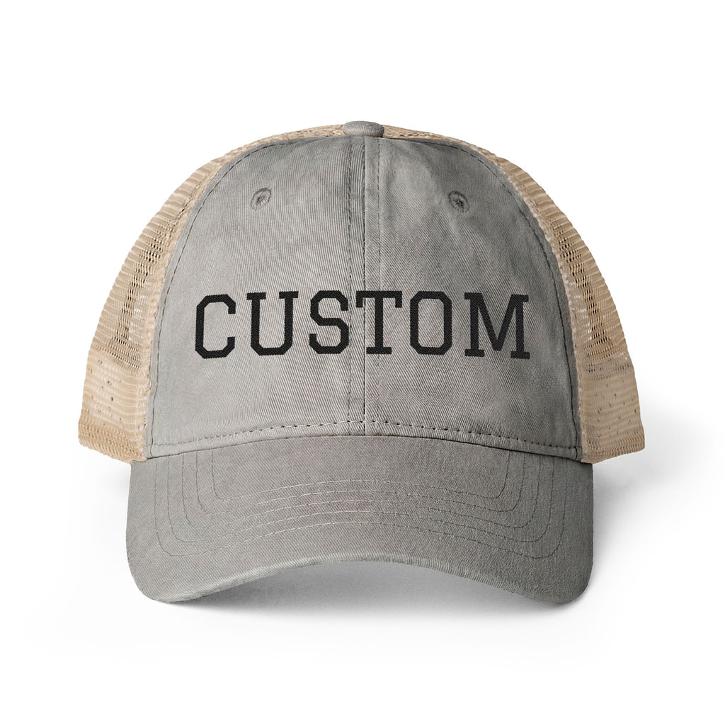 Custom Women's Hat  Washed Mesh-Back Cap Fun Patterns