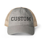 Custom Women's Hat  Washed Mesh-Back Cap Fun Patterns