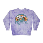 God's Promise Retro Rainbow Comfort Colors Crewneck Sweatshirt