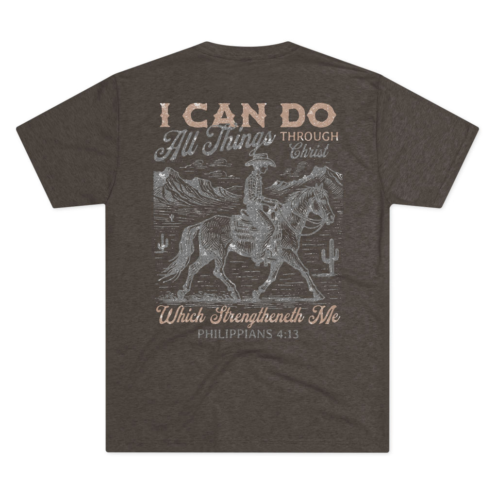 Christian Faith Crew Tee — "I Can Do All Things Through Christ Who Strengthens Me"