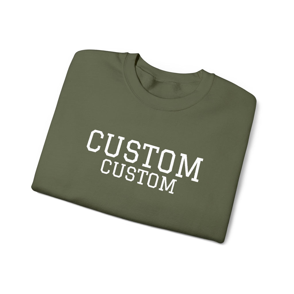 Embroidered Custom Vintage-Style Crewneck Sweatshirt