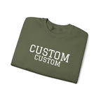 Embroidered Custom Vintage-Style Crewneck Sweatshirt