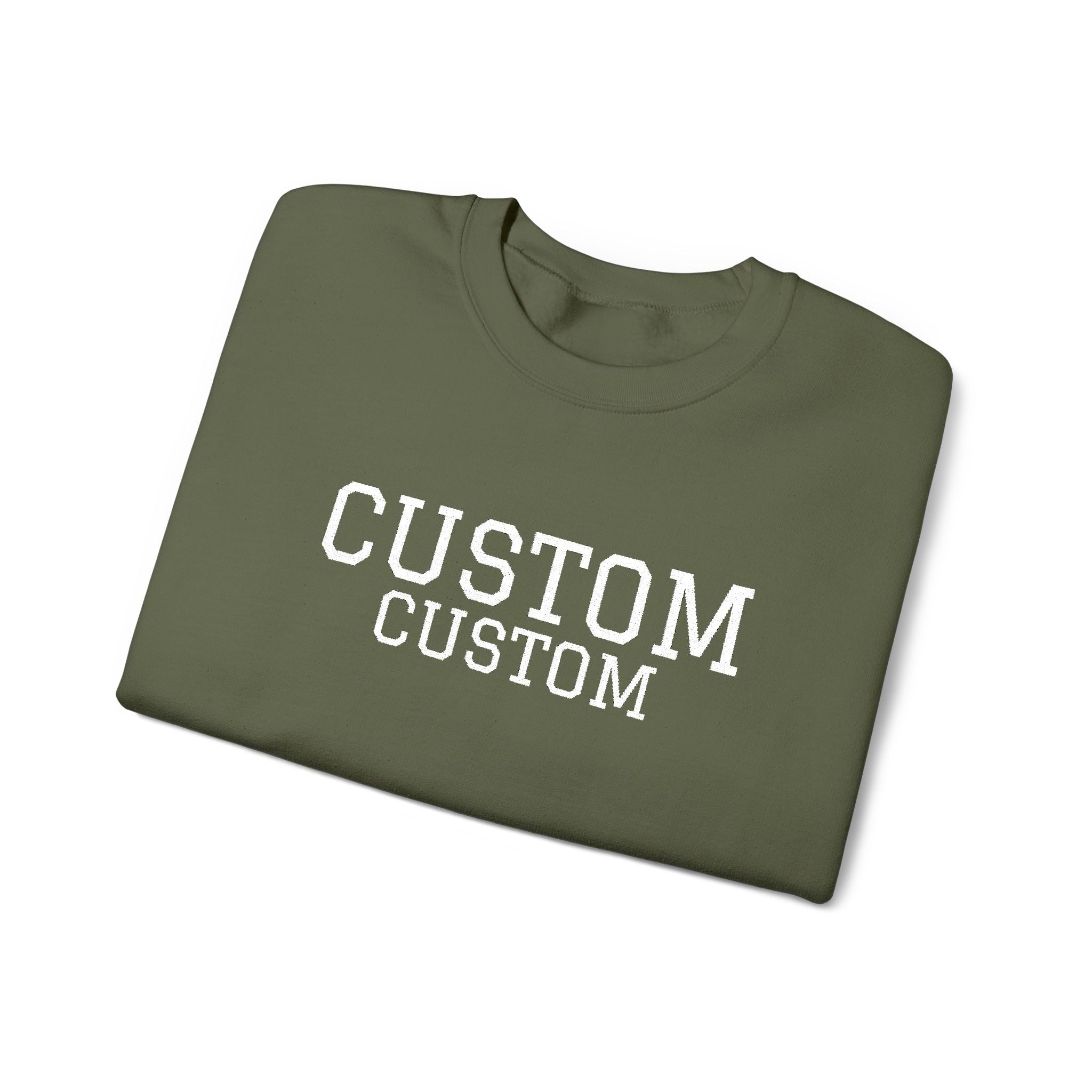 Embroidered Custom Vintage-Style Crewneck Sweatshirt