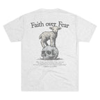 Christian Faith Crew Tee — "Faith Over Fear" Butter Soft