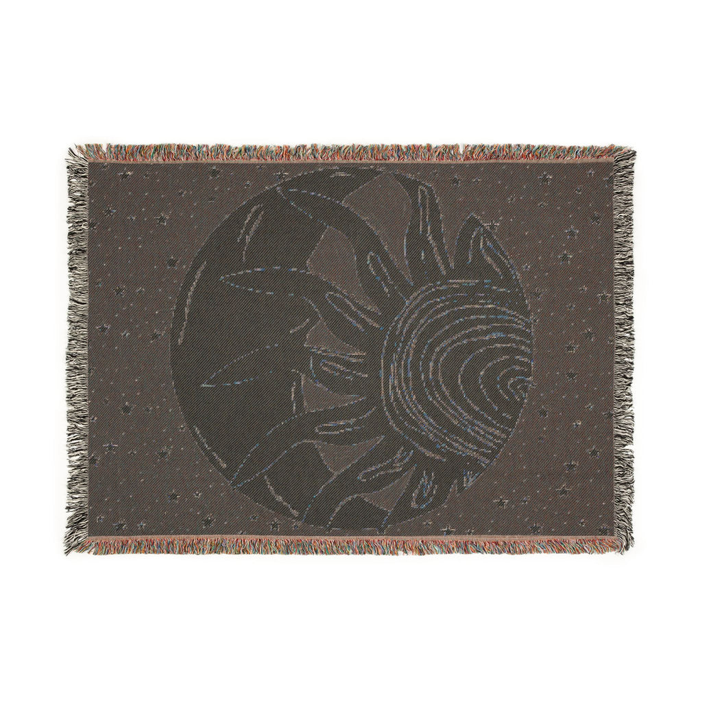 Woven Blanket — Sun and Moon Celestial Throw Blanket