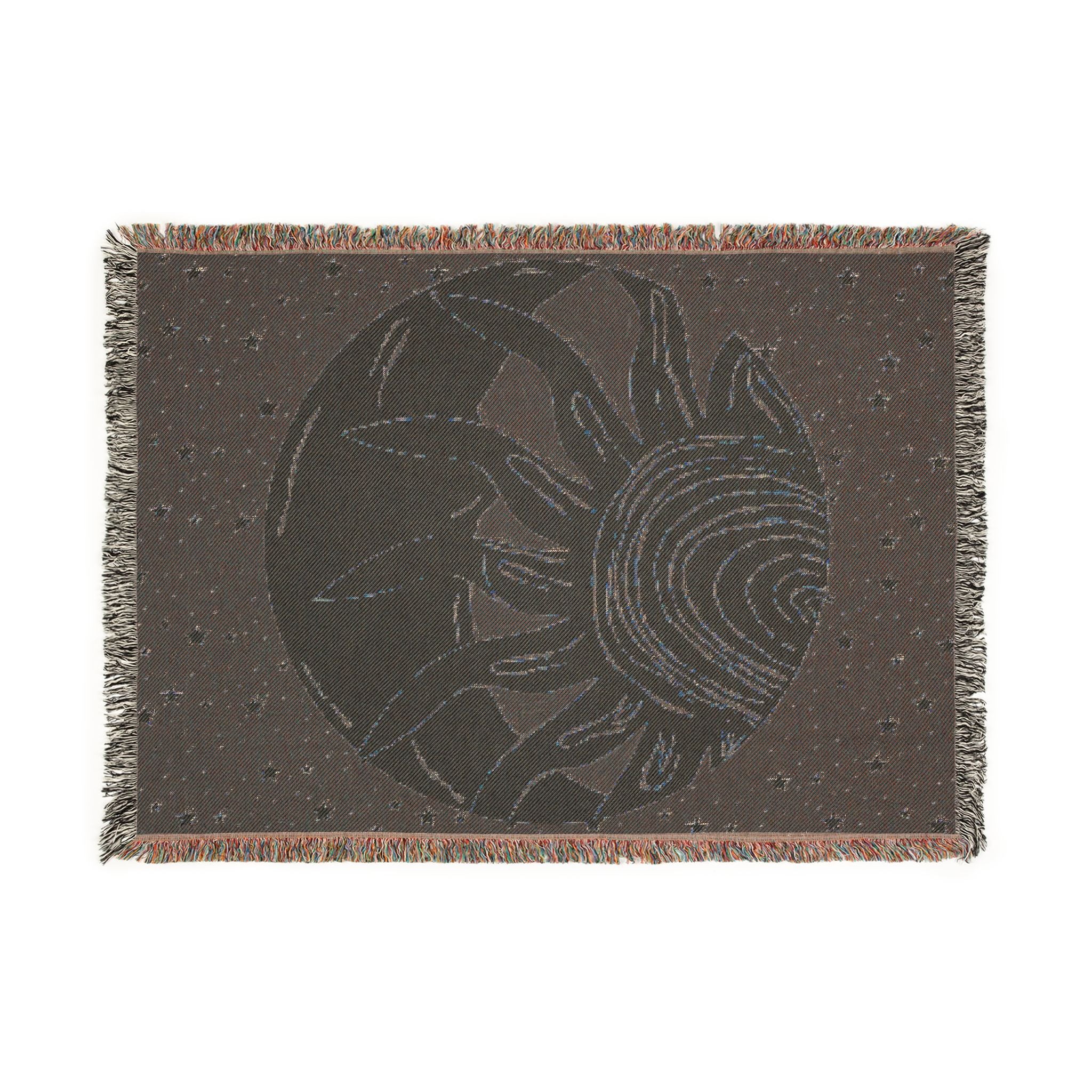 Woven Blanket — Sun and Moon Celestial Throw Blanket